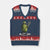 Funny Lacrosse V-Neck Knit Sweater Vest Pickle Playing Lax Lover Player - Print Your Wear