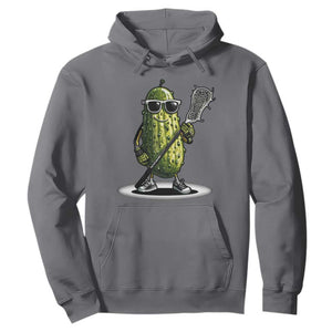 Funny Lacrosse Hoodie Pickle Playing Lax Lover Player TS10 Charcoal Print Your Wear