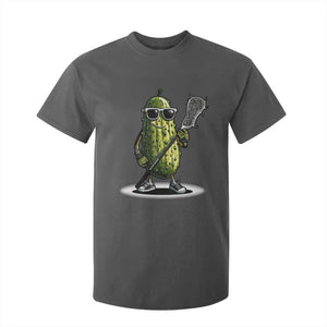 Funny Lacrosse T Shirt For Kid Pickle Playing Lax Lover Player TS10 Dark Heather Print Your Wear