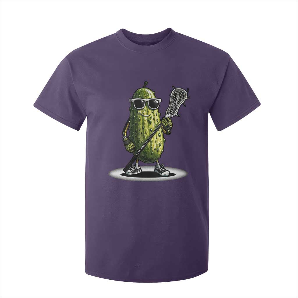 Funny Lacrosse T Shirt For Kid Pickle Playing Lax Lover Player TS10 Purple Print Your Wear