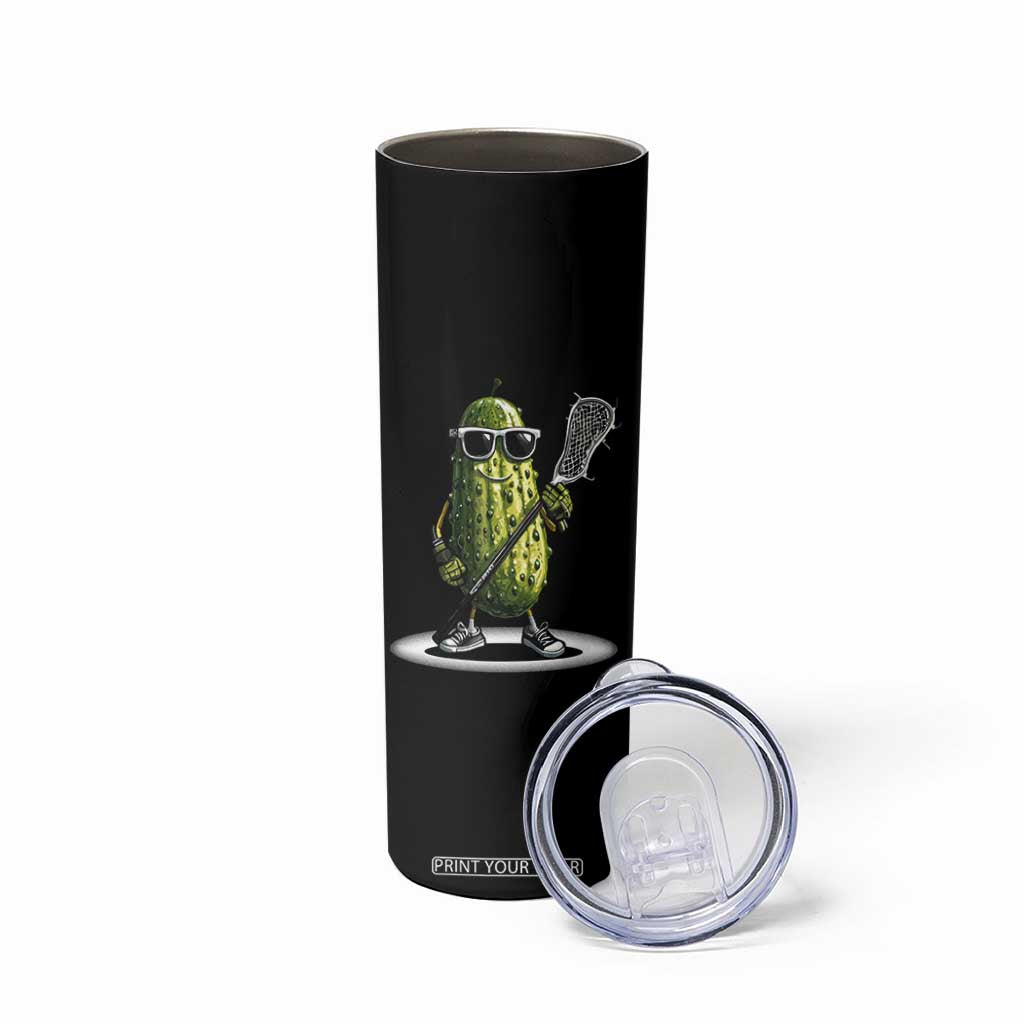 Funny Lacrosse Skinny Tumbler Pickle Playing Lax Lover Player TS10 Print Your Wear
