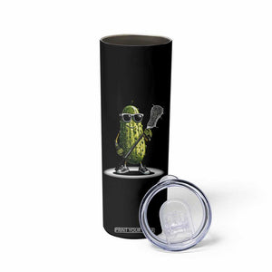 Funny Lacrosse Skinny Tumbler Pickle Playing Lax Lover Player TS10 Print Your Wear
