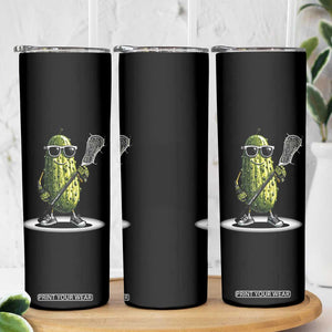Funny Lacrosse Skinny Tumbler Pickle Playing Lax Lover Player TS10 Print Your Wear