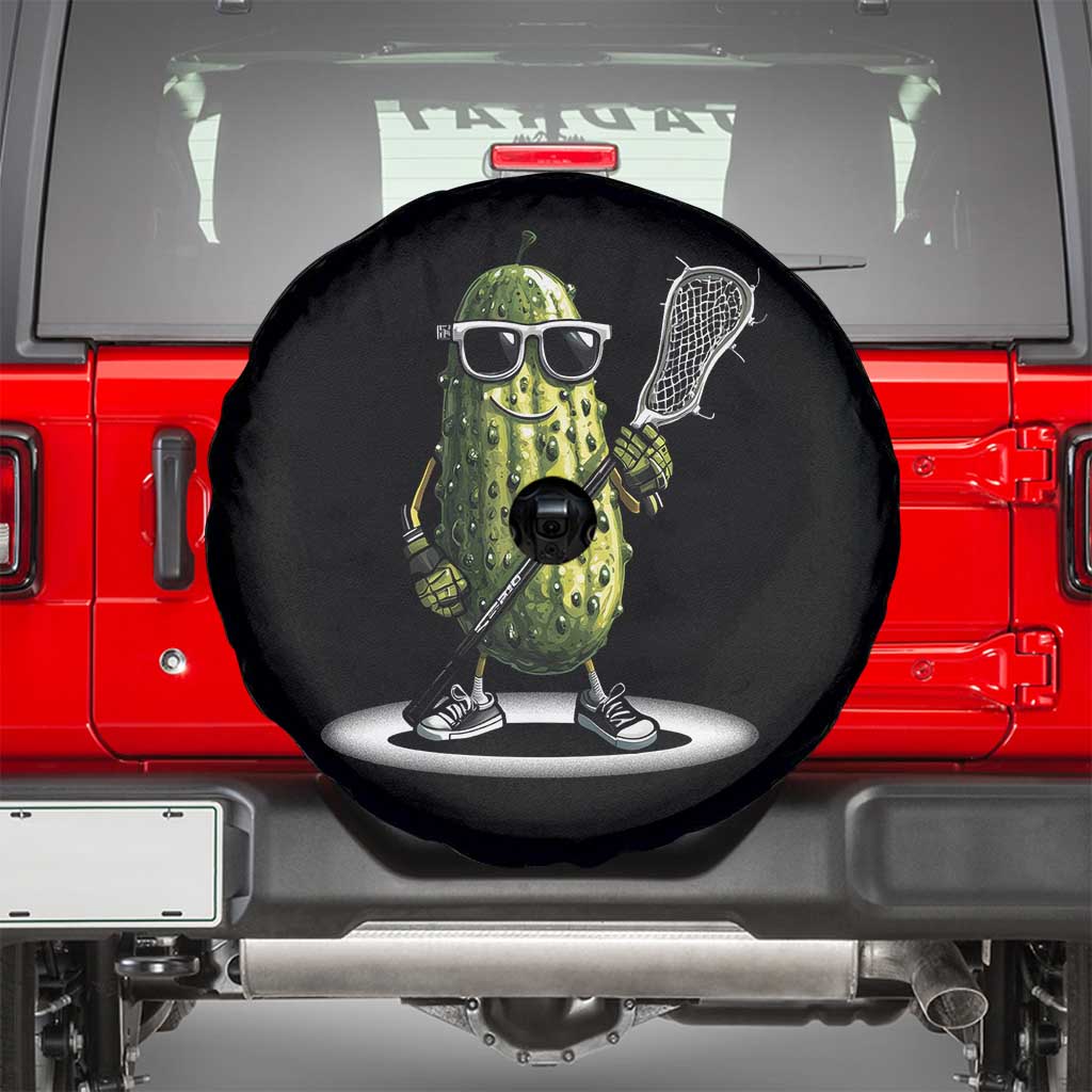 Funny Lacrosse Spare Tire Cover Pickle Playing Lax Lover Player TS10 Black Print Your Wear