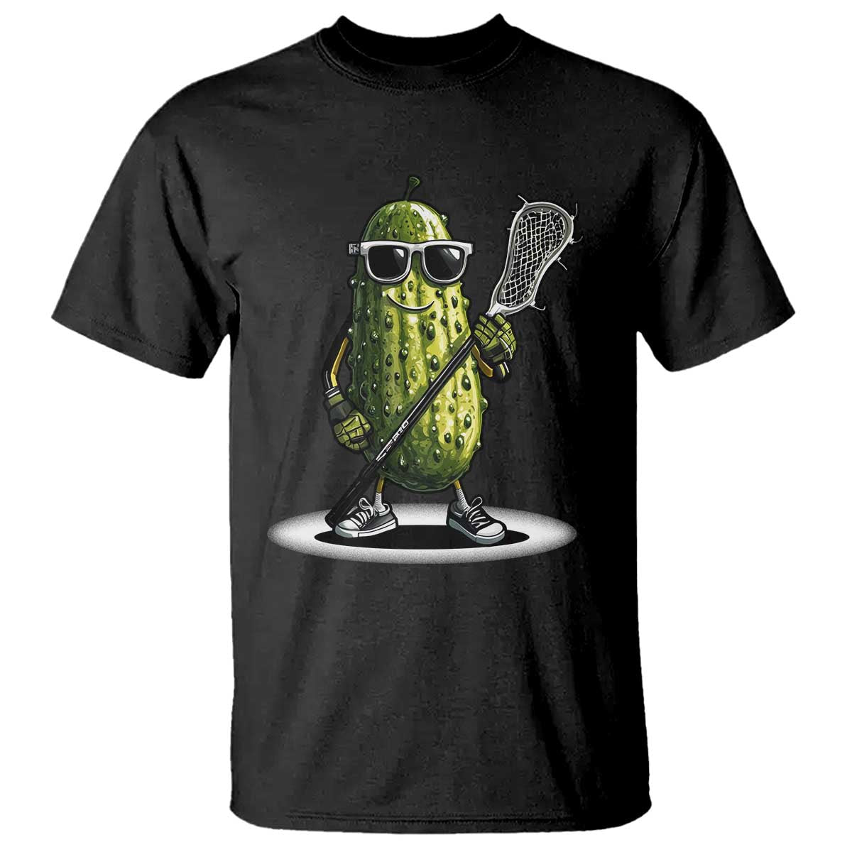 Funny Lacrosse T Shirt Pickle Playing Lax Lover Player TS10 Black Print Your Wear