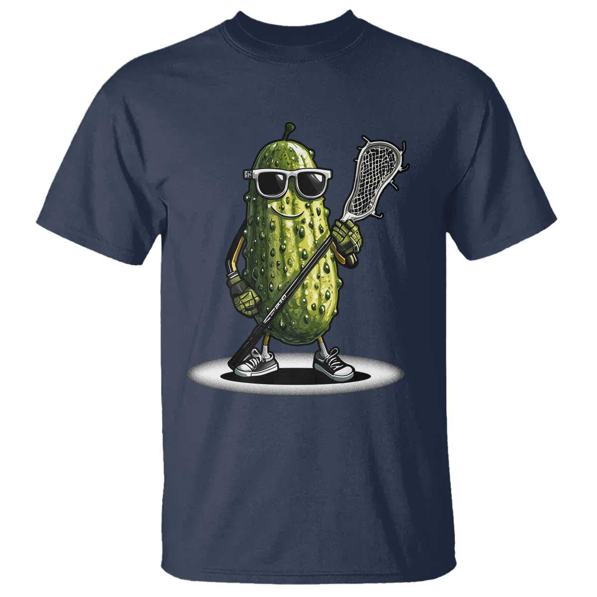 Funny Lacrosse T Shirt Pickle Playing Lax Lover Player TS10 Navy Print Your Wear