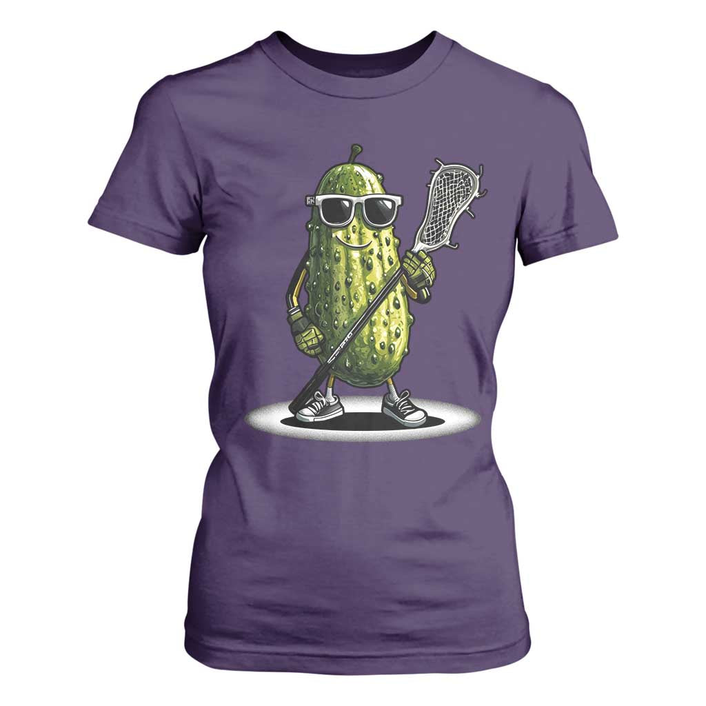 Funny Lacrosse T Shirt For Women Pickle Playing Lax Lover Player TS10 Purple Print Your Wear