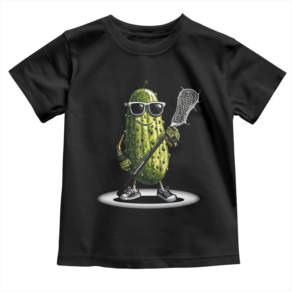 Funny Lacrosse Toddler T Shirt Pickle Playing Lax Lover Player TS10 Black Print Your Wear