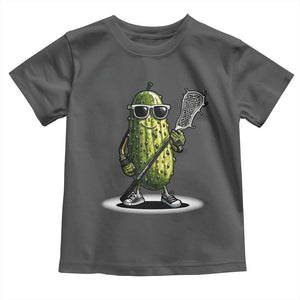 Funny Lacrosse Toddler T Shirt Pickle Playing Lax Lover Player TS10 Dark Heather Print Your Wear