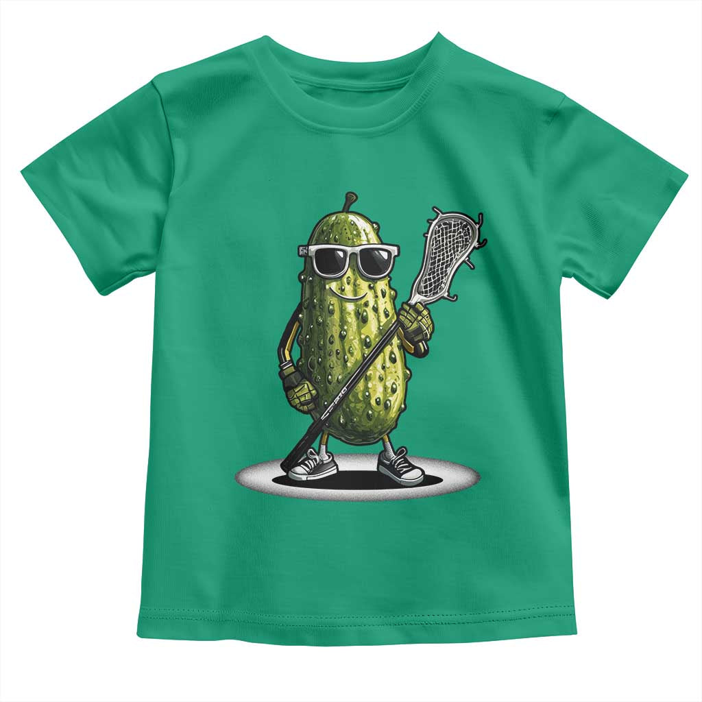 Funny Lacrosse Toddler T Shirt Pickle Playing Lax Lover Player TS10 Irish Green Print Your Wear