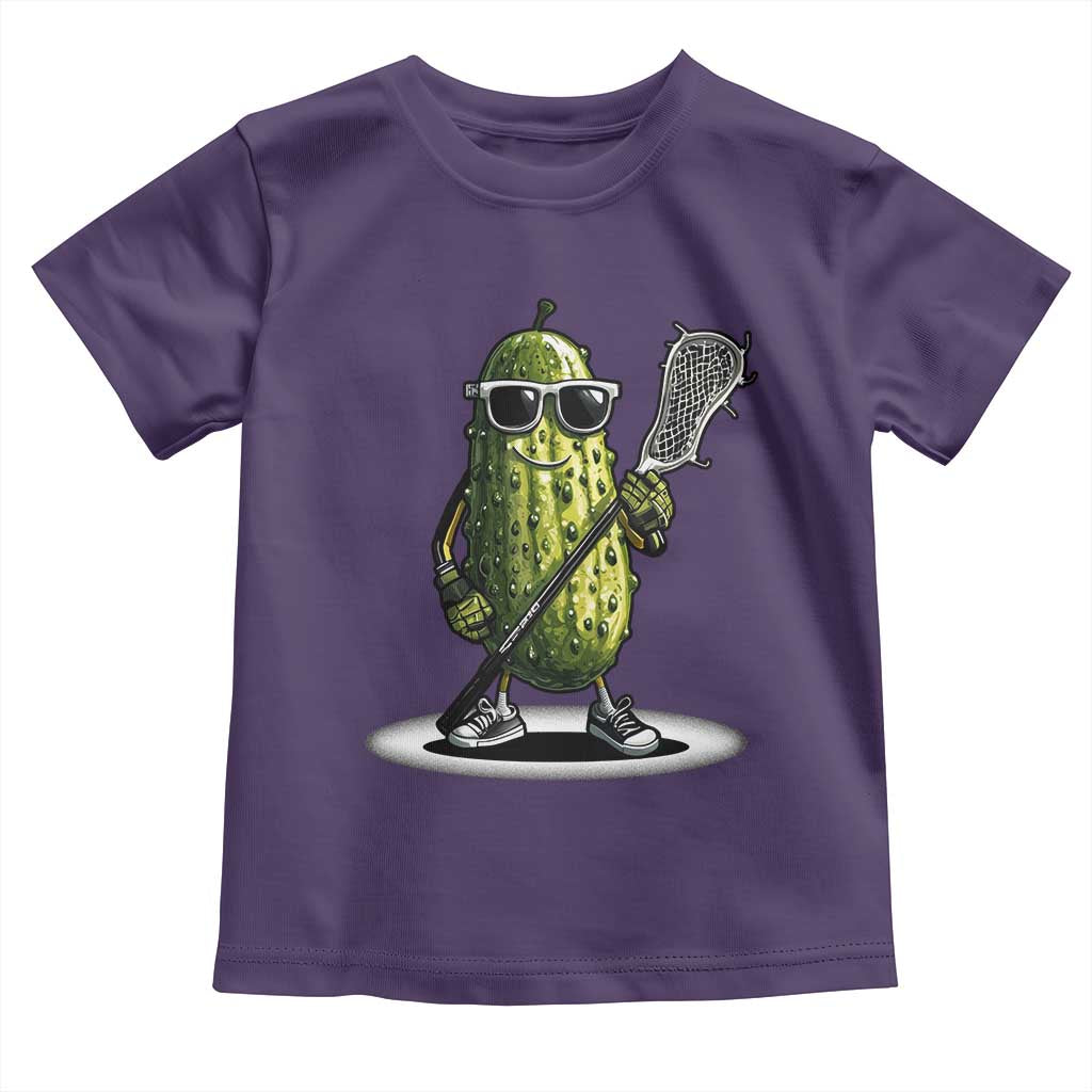 Funny Lacrosse Toddler T Shirt Pickle Playing Lax Lover Player TS10 Purple Print Your Wear