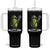 Funny Lacrosse Tumbler With Handle Pickle Playing Lax Lover Player - Print Your Wear