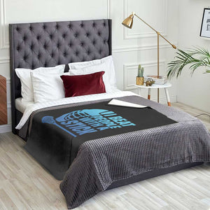 Funny Lacrosse Player Throw Blanket I Beat People With A Stick Funny Saying TS10 Print Your Wear