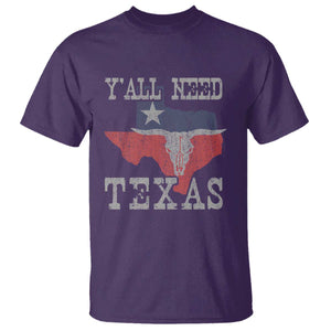Yall Need Texas T Shirt State Map Vintage TS10 Purple Print Your Wear