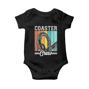 Vintage Rollercoaster Crew Baby Onesie Family Roller Coaster Amusement Park