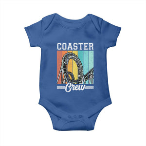Vintage Rollercoaster Crew Baby Onesie Family Roller Coaster Amusement Park
