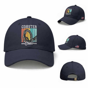 Vintage Rollercoaster Crew Baseball Cap Family Roller Coaster Amusement Park