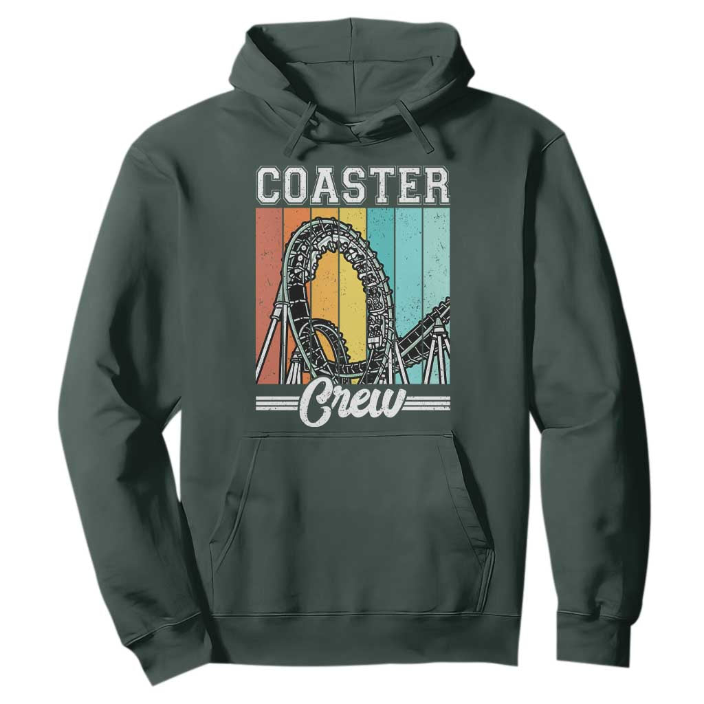 Vintage Rollercoaster Crew Hoodie Family Roller Coaster Amusement Park