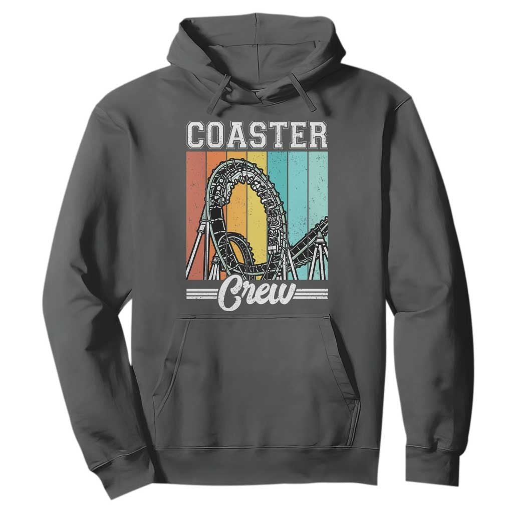 Vintage Rollercoaster Crew Hoodie Family Roller Coaster Amusement Park