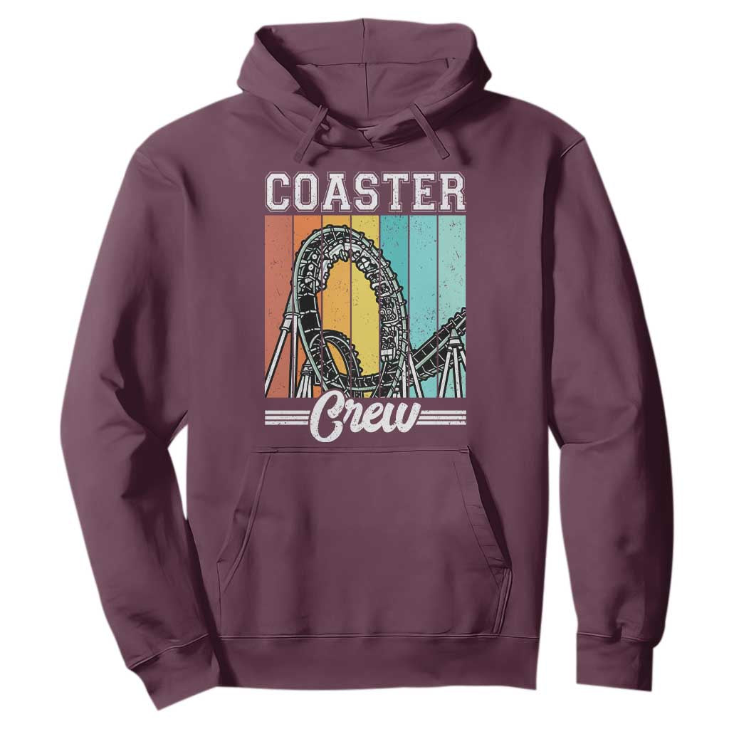 Vintage Rollercoaster Crew Hoodie Family Roller Coaster Amusement Park