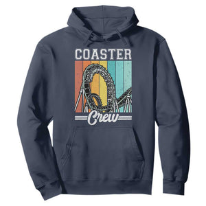 Vintage Rollercoaster Crew Hoodie Family Roller Coaster Amusement Park