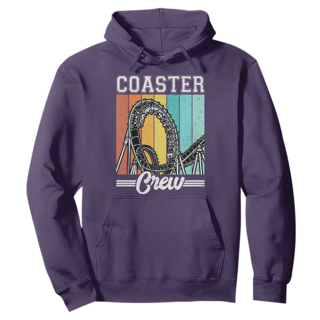 Vintage Rollercoaster Crew Hoodie Family Roller Coaster Amusement Park
