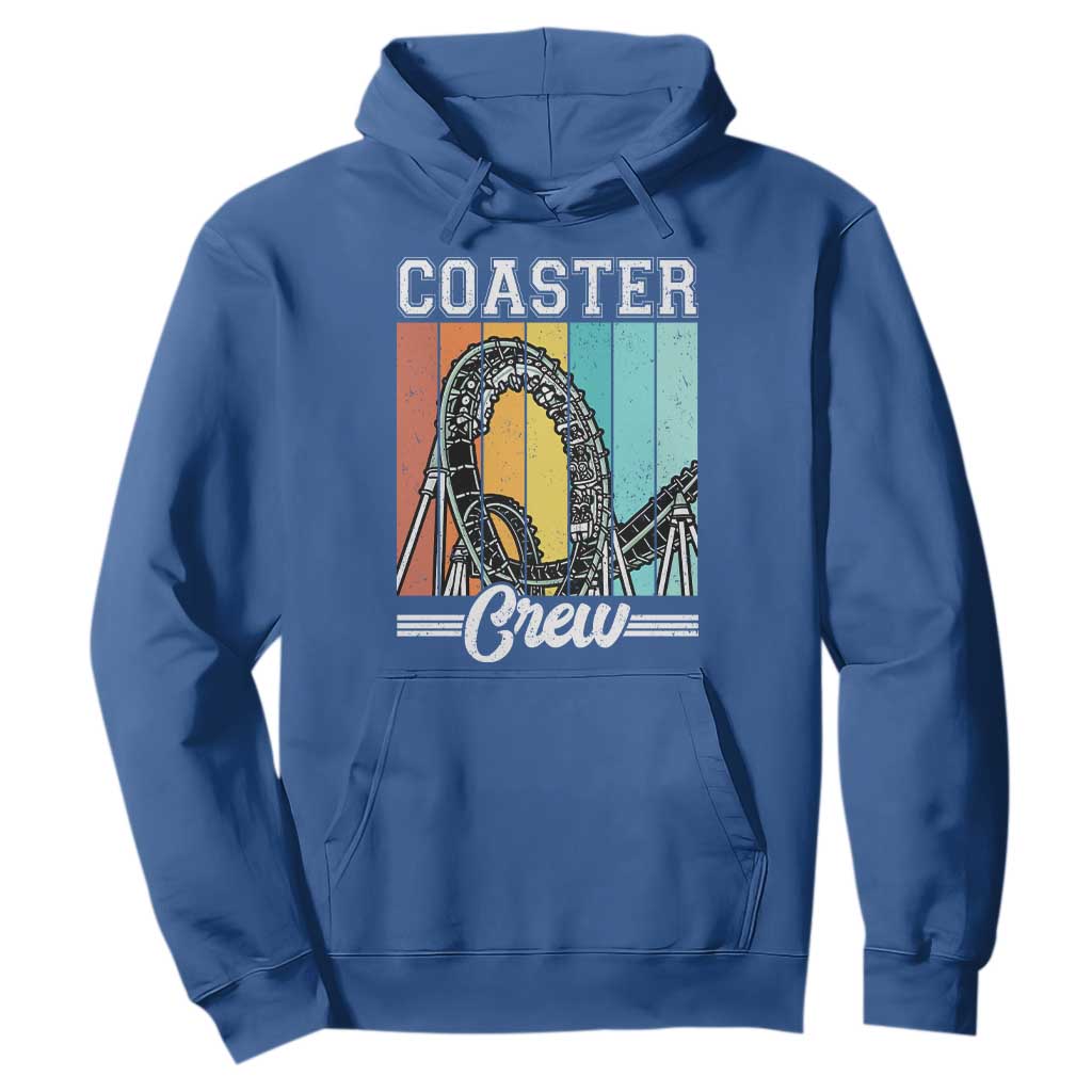 Vintage Rollercoaster Crew Hoodie Family Roller Coaster Amusement Park