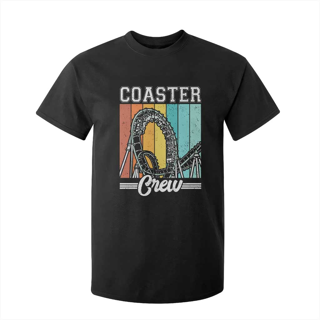 Vintage Rollercoaster Crew T Shirt For Kid Family Roller Coaster Amusement Park