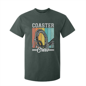 Vintage Rollercoaster Crew T Shirt For Kid Family Roller Coaster Amusement Park