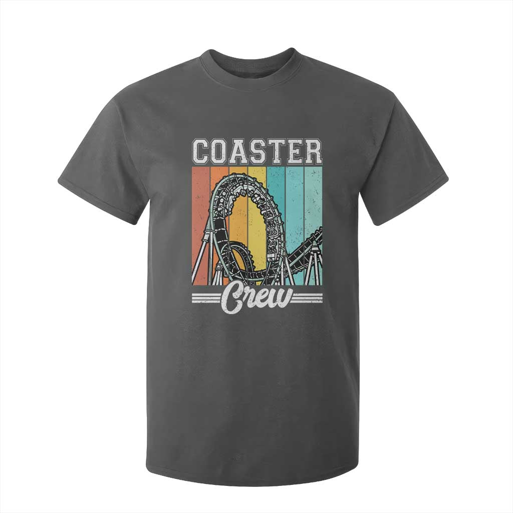 Vintage Rollercoaster Crew T Shirt For Kid Family Roller Coaster Amusement Park