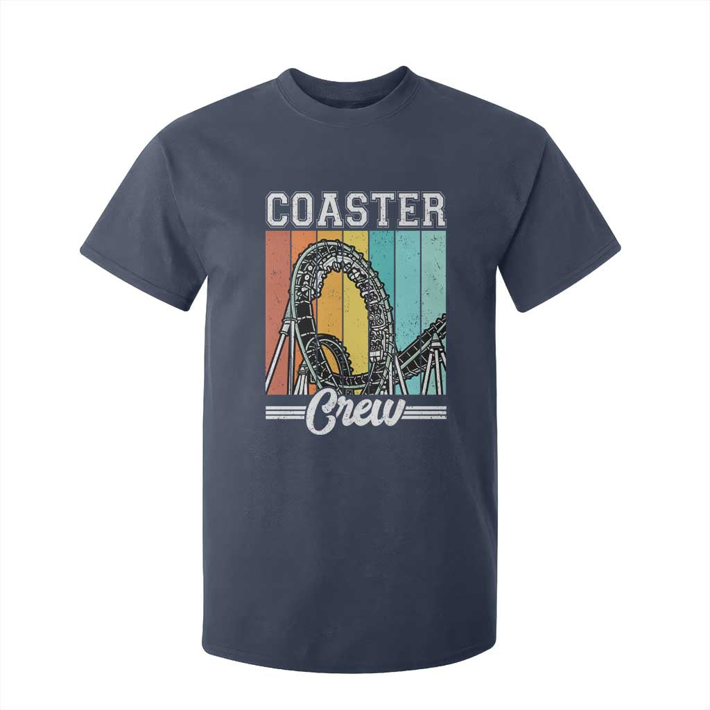 Vintage Rollercoaster Crew T Shirt For Kid Family Roller Coaster Amusement Park
