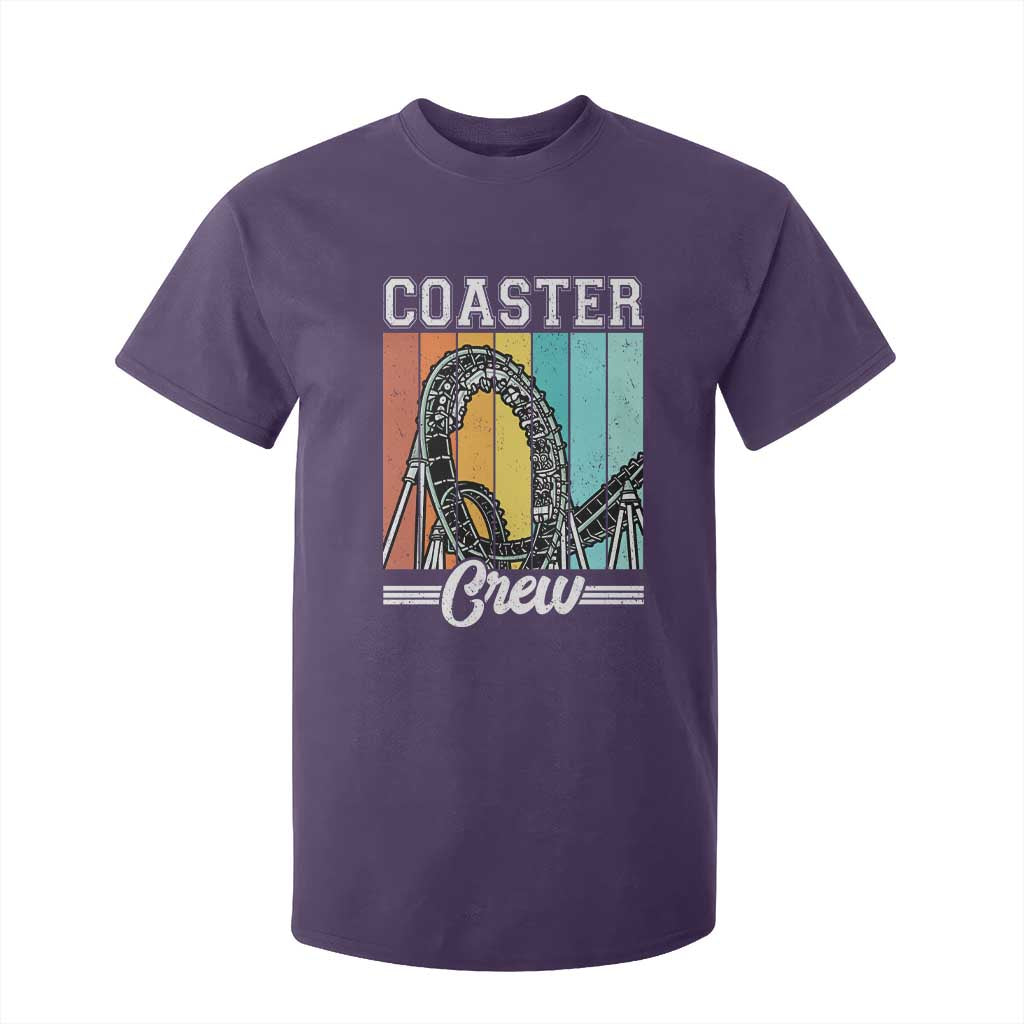 Vintage Rollercoaster Crew T Shirt For Kid Family Roller Coaster Amusement Park