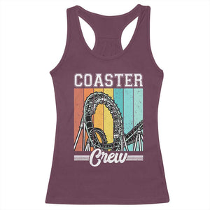 Vintage Rollercoaster Crew Racerback Tank Top Family Roller Coaster Amusement Park