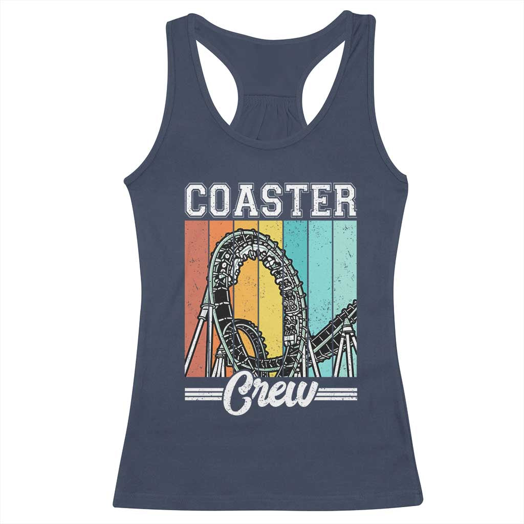 Vintage Rollercoaster Crew Racerback Tank Top Family Roller Coaster Amusement Park