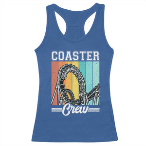 Vintage Rollercoaster Crew Racerback Tank Top Family Roller Coaster Amusement Park