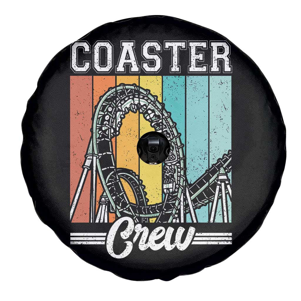 Vintage Rollercoaster Crew Spare Tire Cover Family Roller Coaster Amusement Park