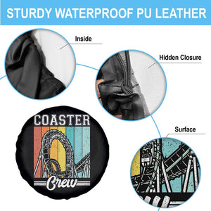 Vintage Rollercoaster Crew Spare Tire Cover Family Roller Coaster Amusement Park