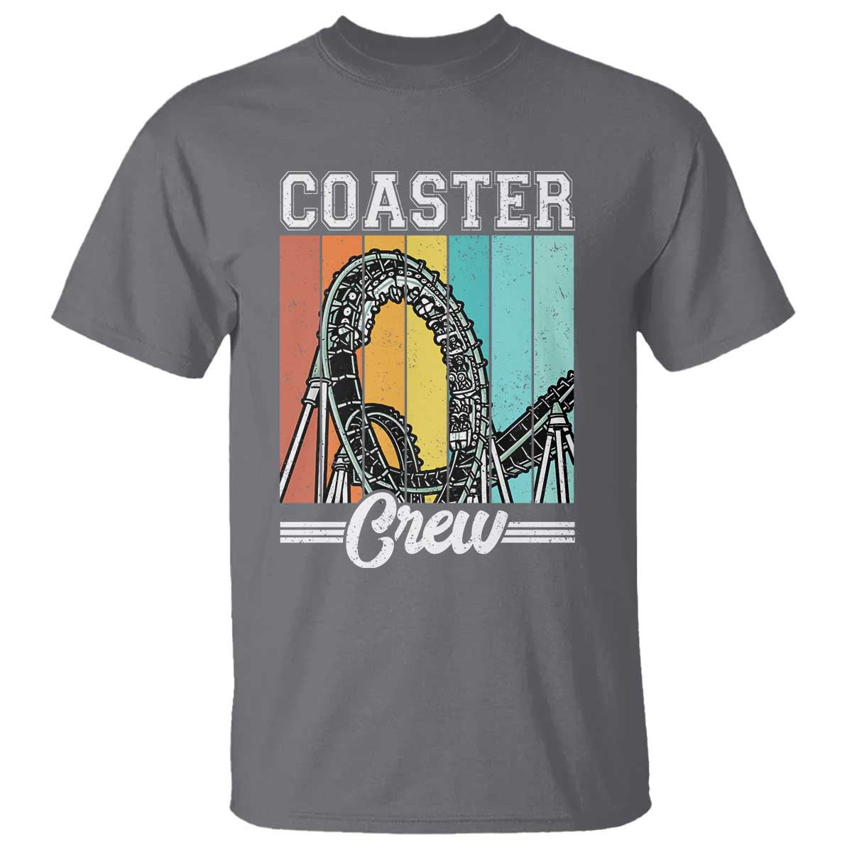 Vintage Rollercoaster Crew T Shirt Family Roller Coaster Amusement Park
