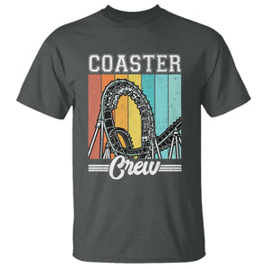 Vintage Rollercoaster Crew T Shirt Family Roller Coaster Amusement Park