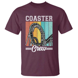 Vintage Rollercoaster Crew T Shirt Family Roller Coaster Amusement Park