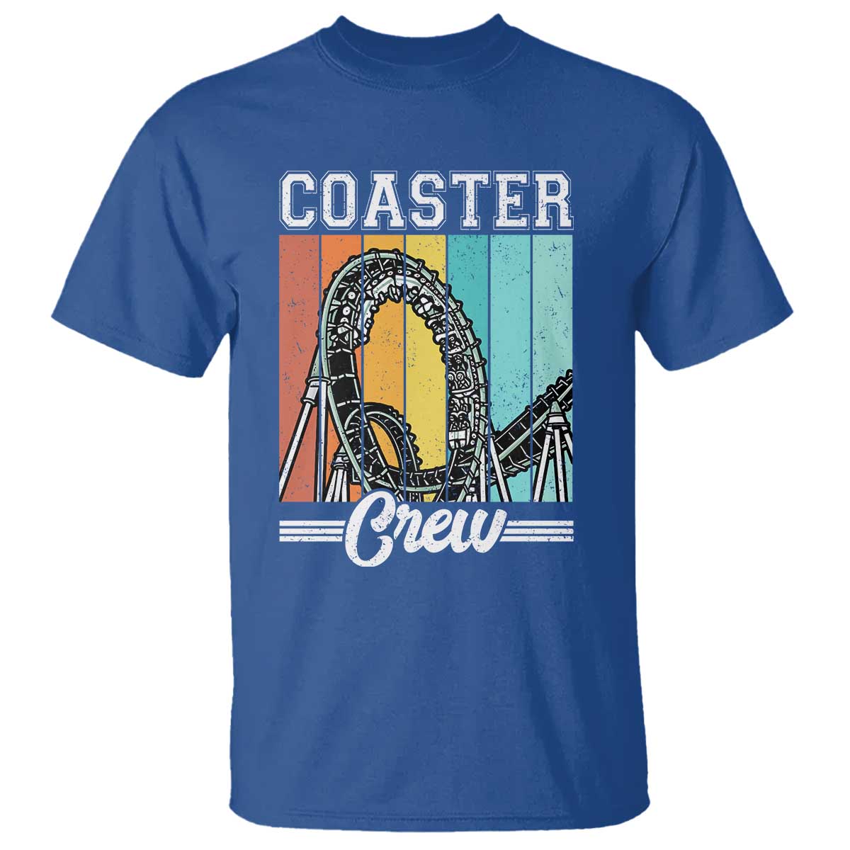 Vintage Rollercoaster Crew T Shirt Family Roller Coaster Amusement Park