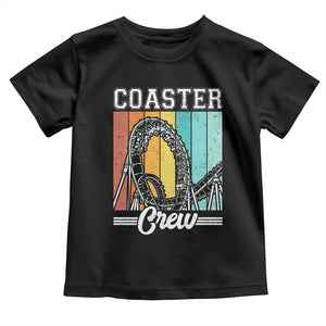 Vintage Rollercoaster Crew Toddler T Shirt Family Roller Coaster Amusement Park