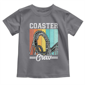 Vintage Rollercoaster Crew Toddler T Shirt Family Roller Coaster Amusement Park
