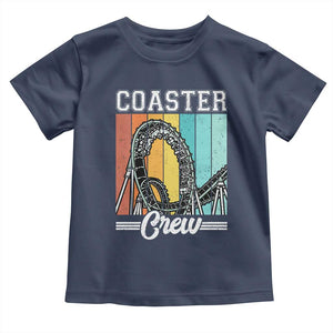 Vintage Rollercoaster Crew Toddler T Shirt Family Roller Coaster Amusement Park