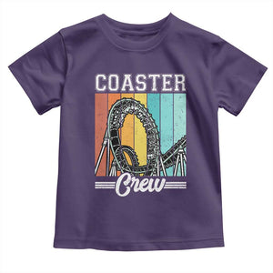 Vintage Rollercoaster Crew Toddler T Shirt Family Roller Coaster Amusement Park
