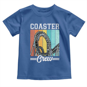 Vintage Rollercoaster Crew Toddler T Shirt Family Roller Coaster Amusement Park