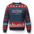 Don't Make Me Repeat Myself History Teacher Ugly Christmas Sweater TS10 Navy Red Print Your Wear