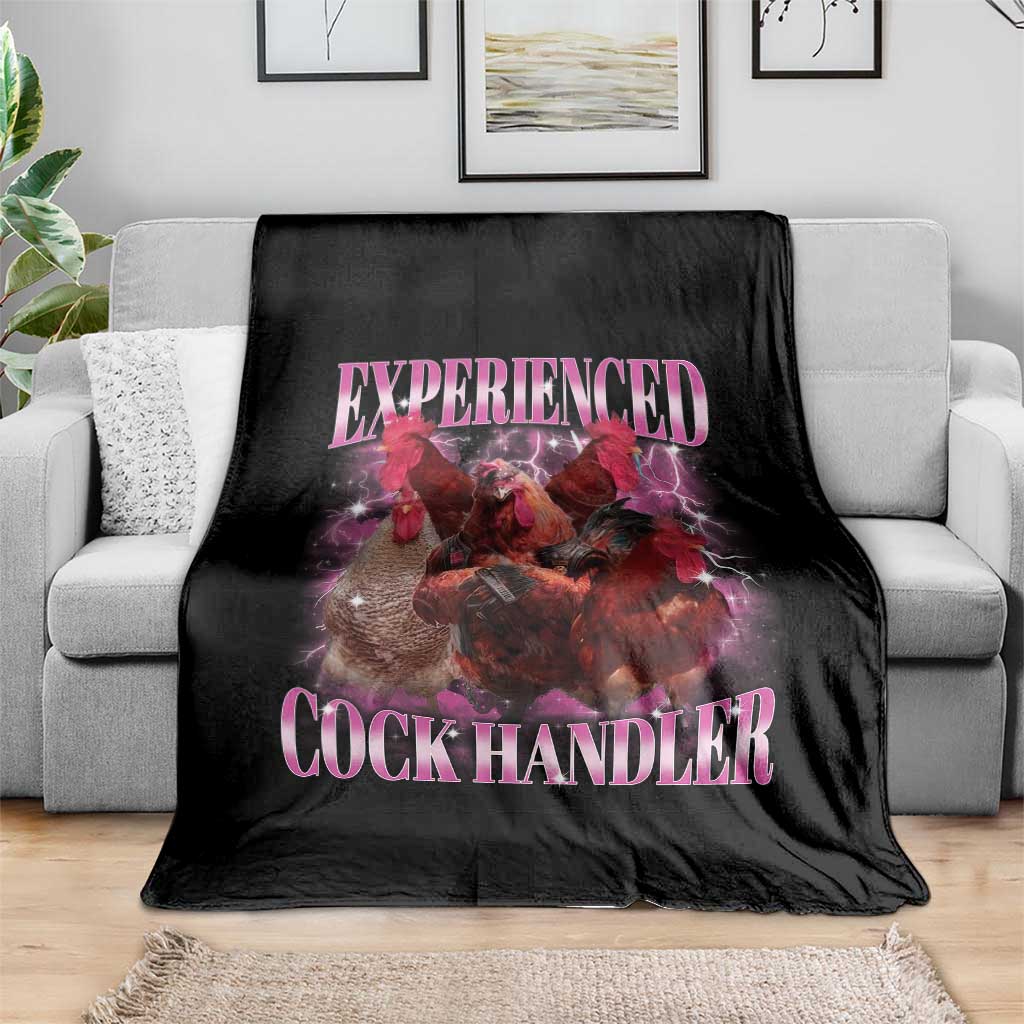 Embarrassing Adult Humor Experienced Cock Handler Inappropriate Throw Blanket TS10 Print Your Wear