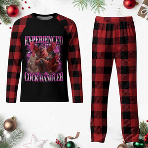 Embarrassing Adult Humor Experienced Cock Handler Inappropriate Plaid Pajama Set TS10 Buffalo Plaid Print Your Wear