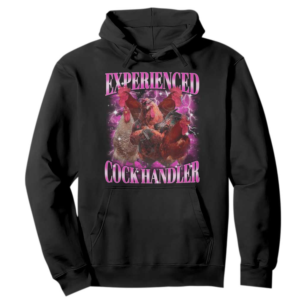 Embarrassing Adult Humor Experienced Cock Handler Inappropriate Hoodie TS10 Black Print Your Wear